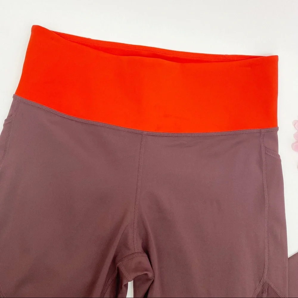 Athleta Tenacity 7/8 Tight Leggings Powerlift High Rise: Antique Burgundy